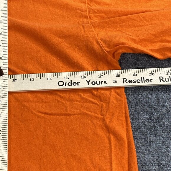 Halloween I Scare Myself‎ T-Shirt Men’s M  38 40 Orange Funny Short Sleeve Y2K - Picture 8 of 9